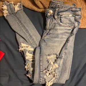 American eagle ripped jeans.